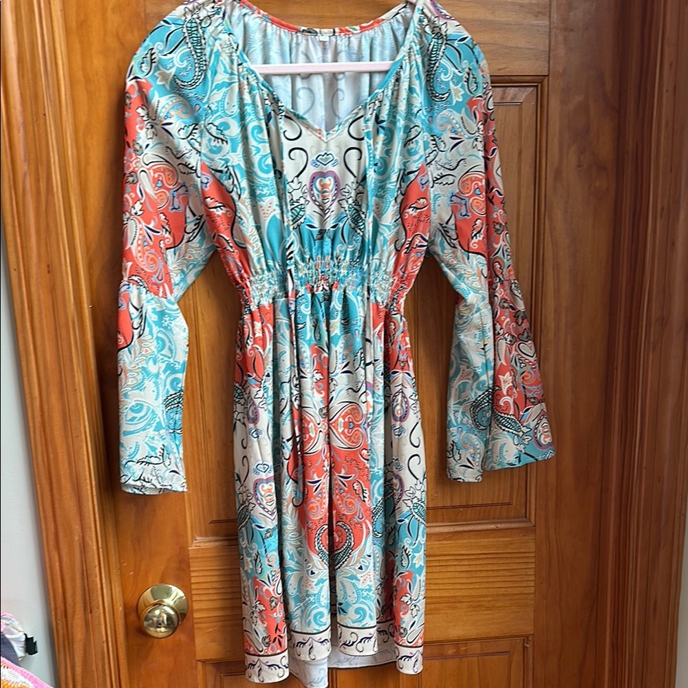 Bohemian Multicolor Paisley Dress